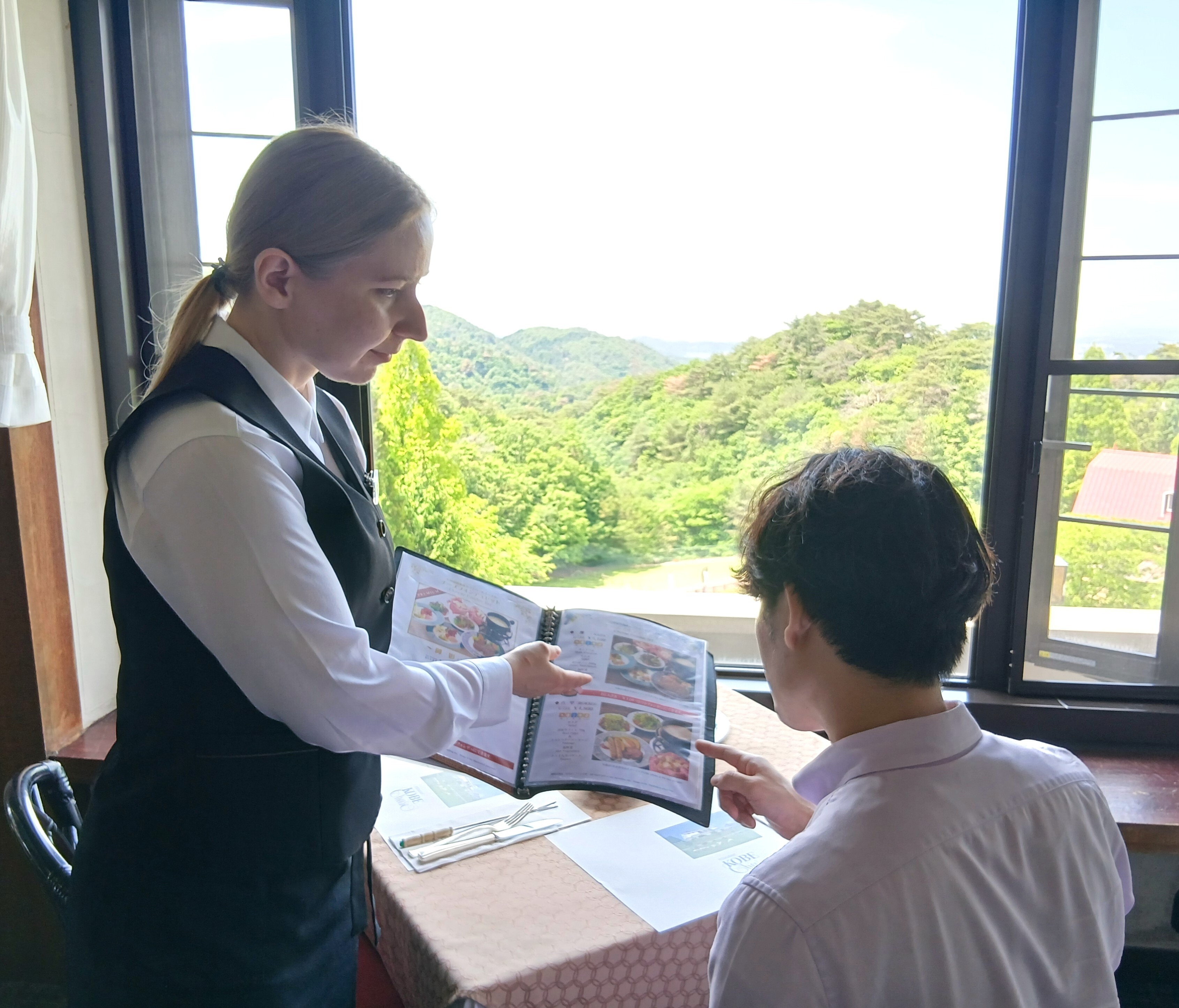 接客中